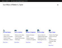 Tablet Screenshot of matthewtaylorattorney.com